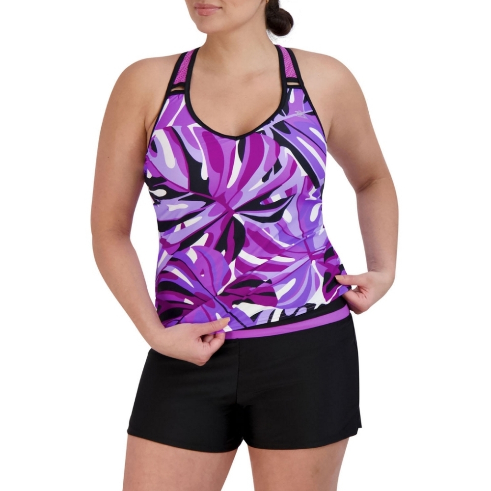 ZeroXposur Ladies O-Ring Action Tankini Swimsuit